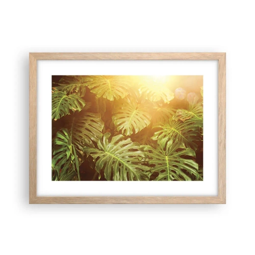Affiche dans un chêne clair - Poster - Se fondre dans la verdure - 40x30 cm