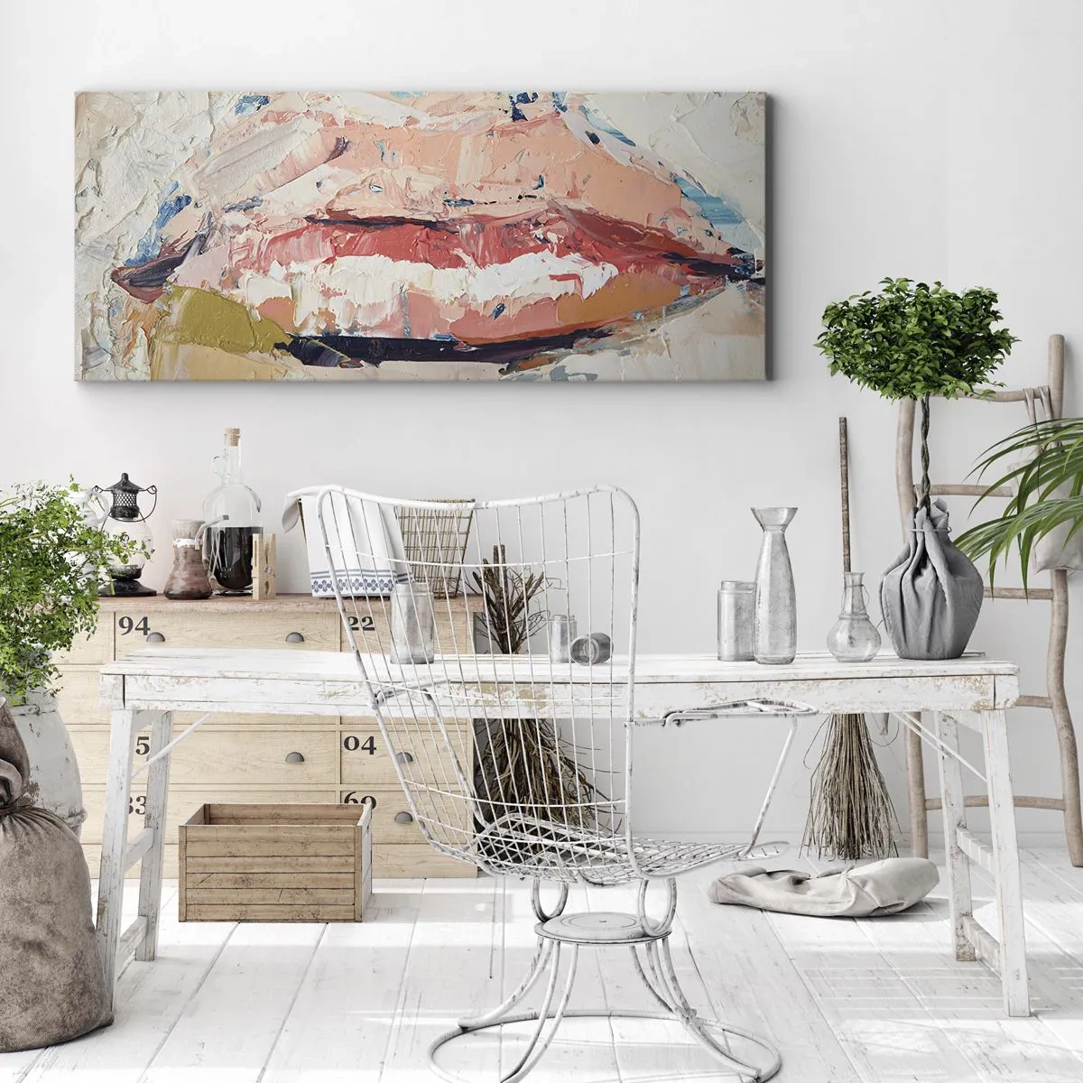 Impression sur toile - Image sur toile - Éveil la pensée - 90x30 cm