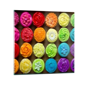 Impression sur verre - Image sur verre - Tous différents - tous délicieux - 50x50 cm