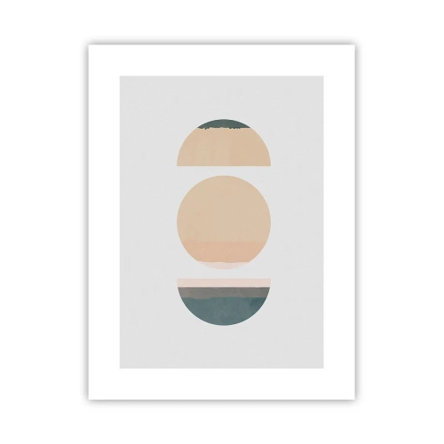 Affiche - Poster - Cercles après cercles - 30x40 cm