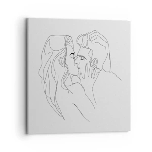 Impression sur toile - Image sur toile - La même ligne - 70x70 cm