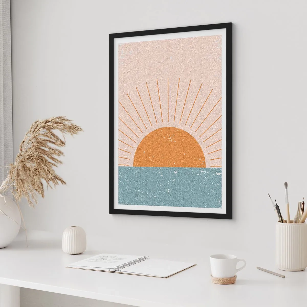 Affiche dans un cadre noir - Poster - Un miracle au quotidien - 40x50 cm