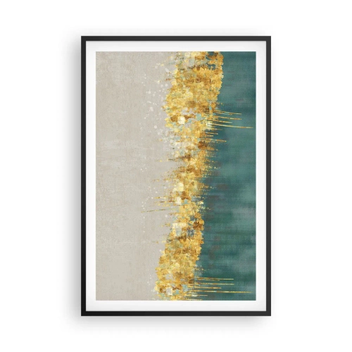 Affiche dans un cadre noir - Poster - La frontière dorée - 61x91 cm