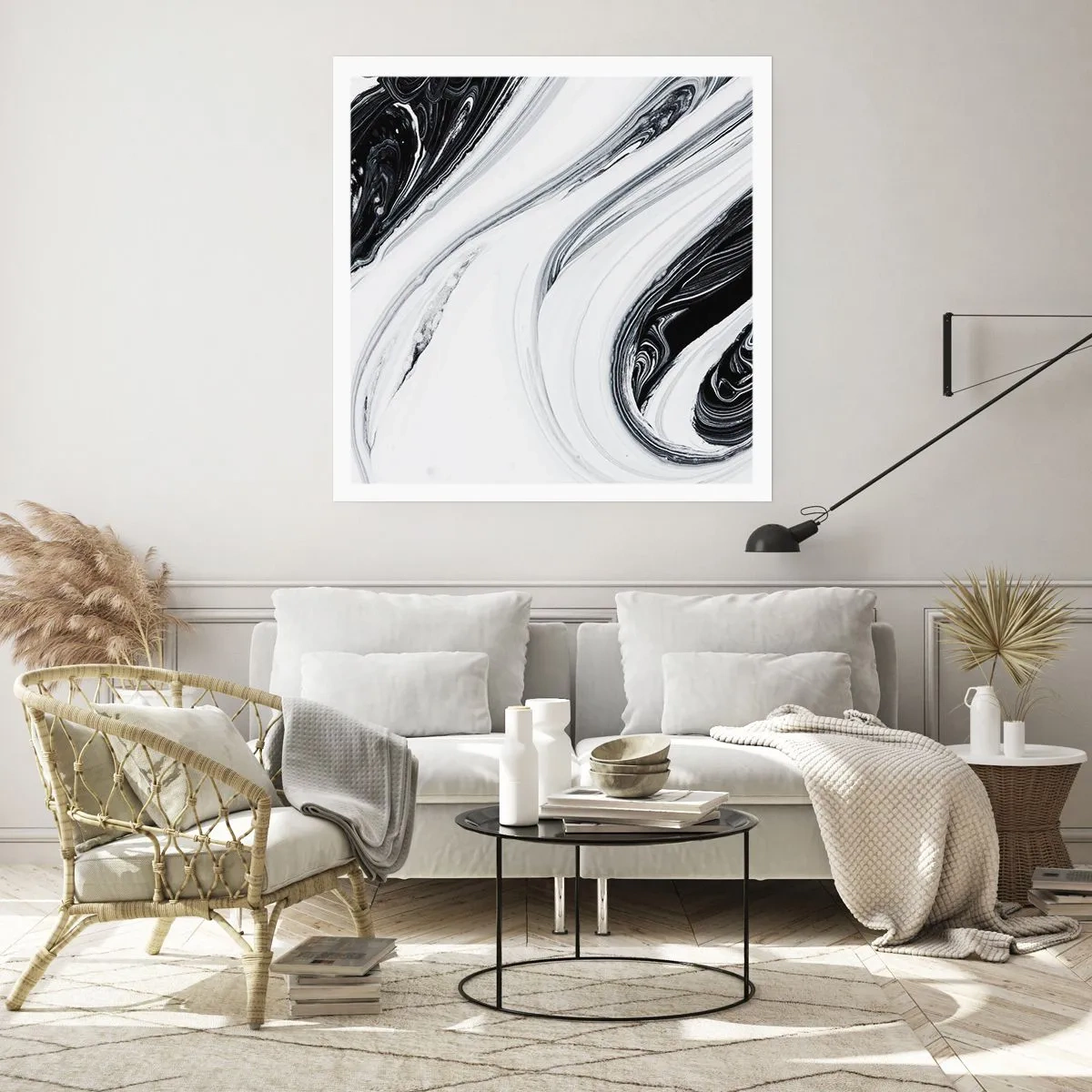 Affiche - Poster - Une combinaison d'opposés - 40x40 cm