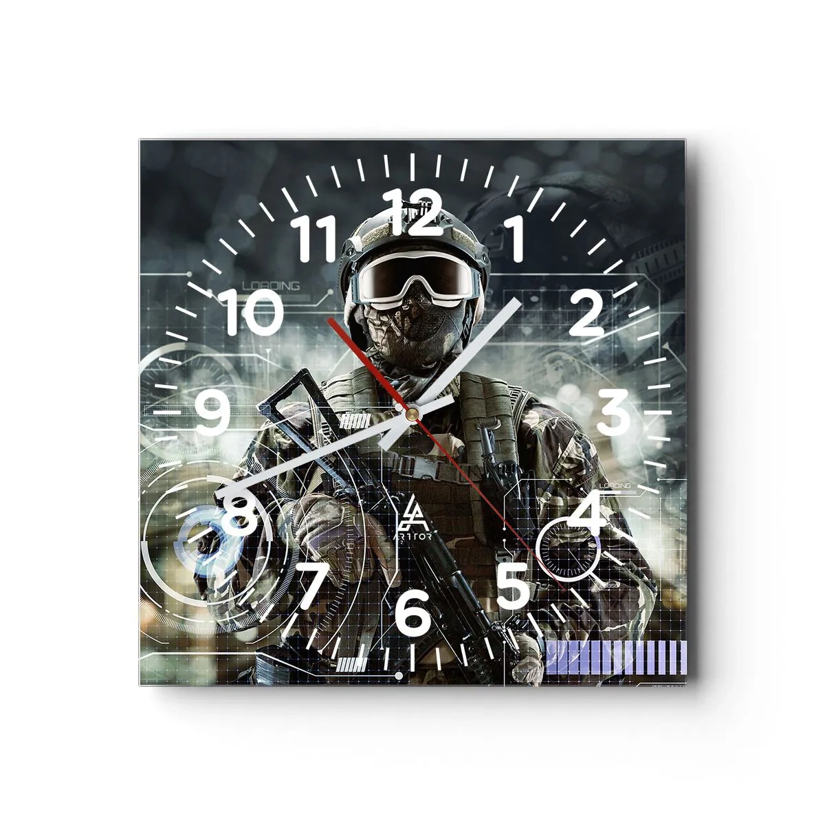 Horloge murale - Pendule murale - Puissance sans limite - 30x30 cm