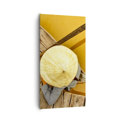 Impression sur toile - Image sur toile - La vie sur le fleuve Jaune - 65x120 cm