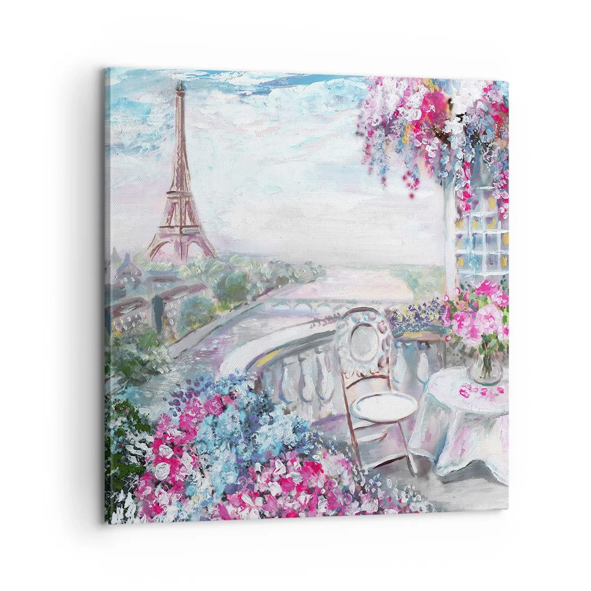 Impression sur toile - Image sur toile - C'est le plus beau ici en mai - 60x60 cm