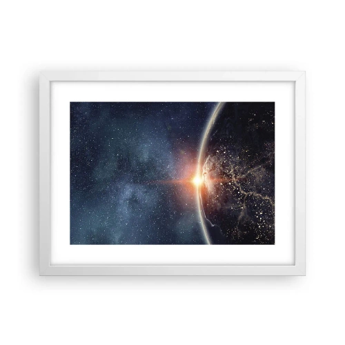 Affiche dans un cadre blanc - Poster - Dans une nouvelle perspective - 40x30 cm