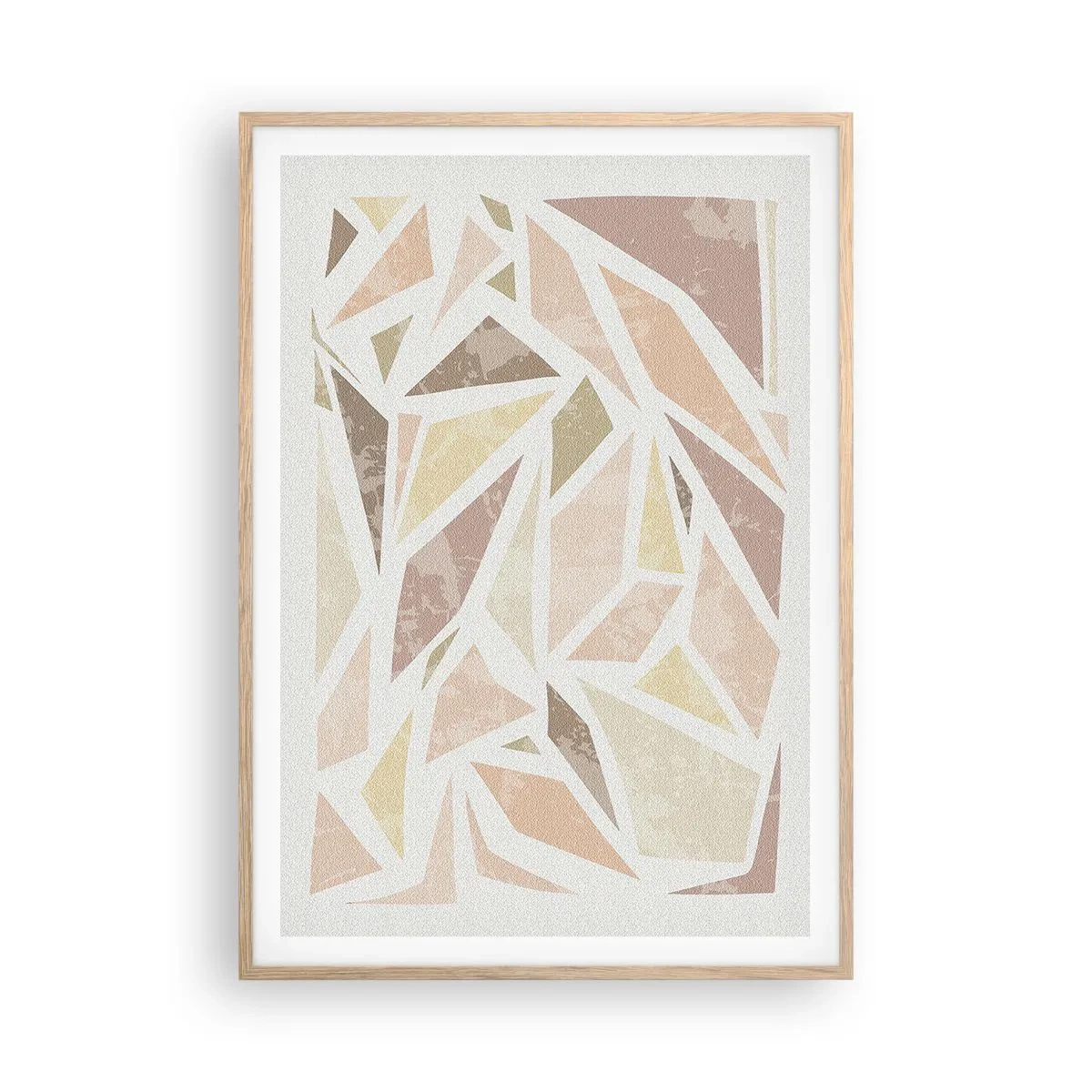 Affiche dans un chêne clair - Poster - Composition de vitraux - 70x100 cm