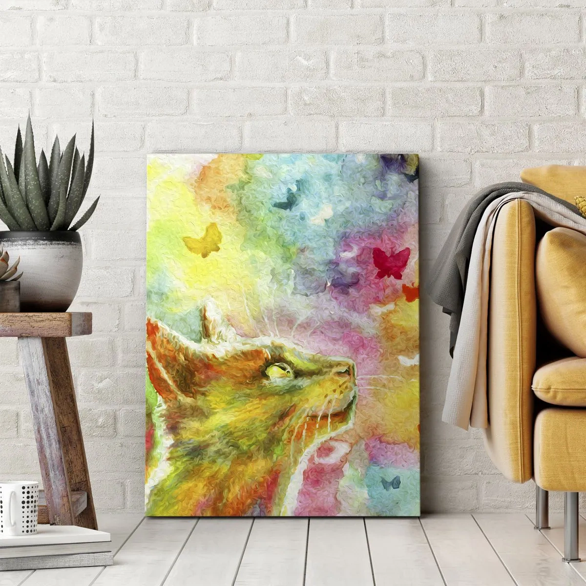 Impression sur toile - Image sur toile - Bayou-bayou au paradis des chats - 55x100 cm