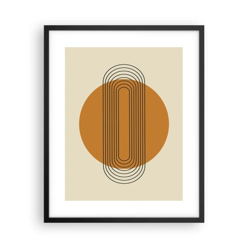 Affiche dans un cadre noir - Poster - Plan idéal - 40x50 cm