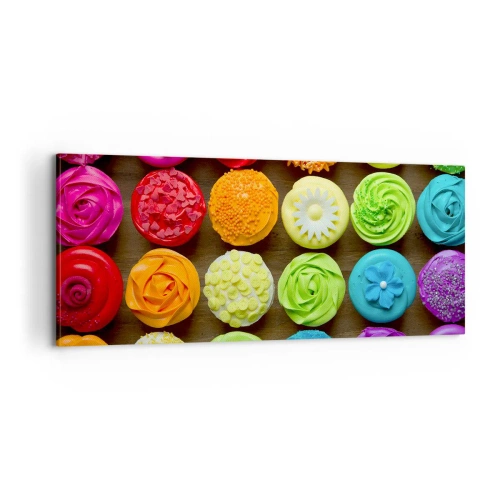 Impression sur toile - Image sur toile - Tous différents - tous délicieux - 100x40 cm