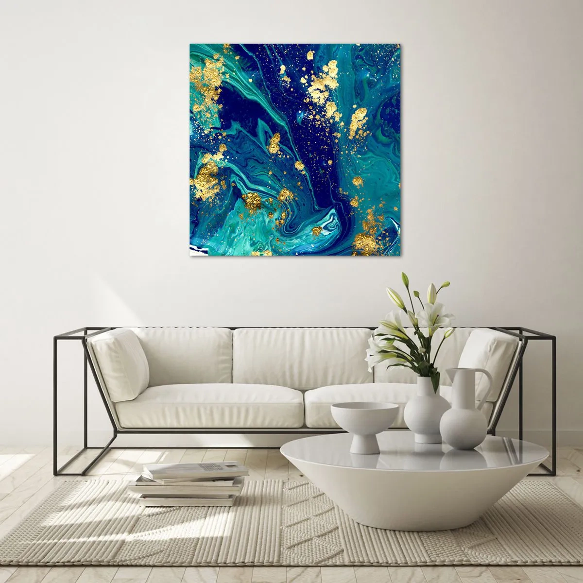 Impression sur verre - Image sur verre - Les pétales du soleil - 50x50 cm