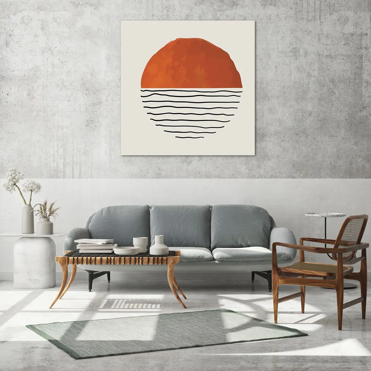 Impression sur verre - Image sur verre - Dans un climat japonnais - 60x60 cm