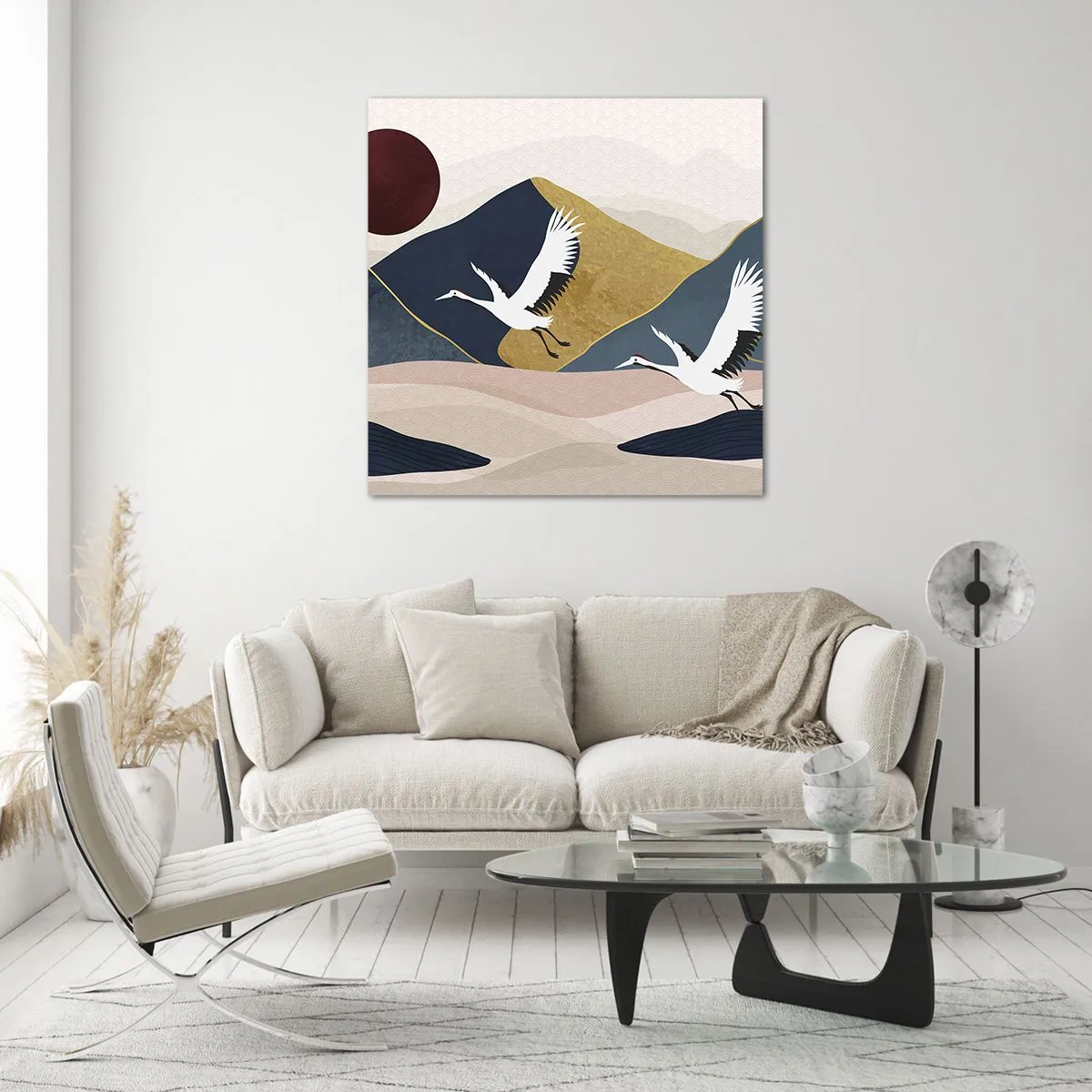 Impression sur verre - Image sur verre - Encore une fois, la journée s'est ÉCOULÉE - 50x50 cm