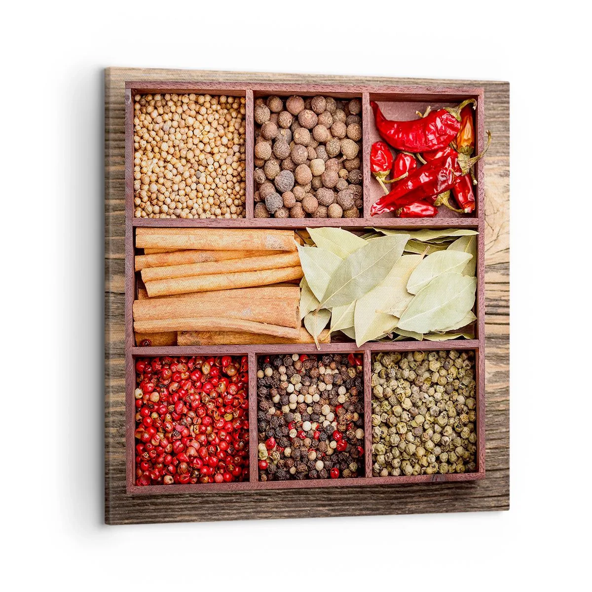 Impression sur toile - Image sur toile - Ordre des formes, bouquet d'arômes - 50x50 cm