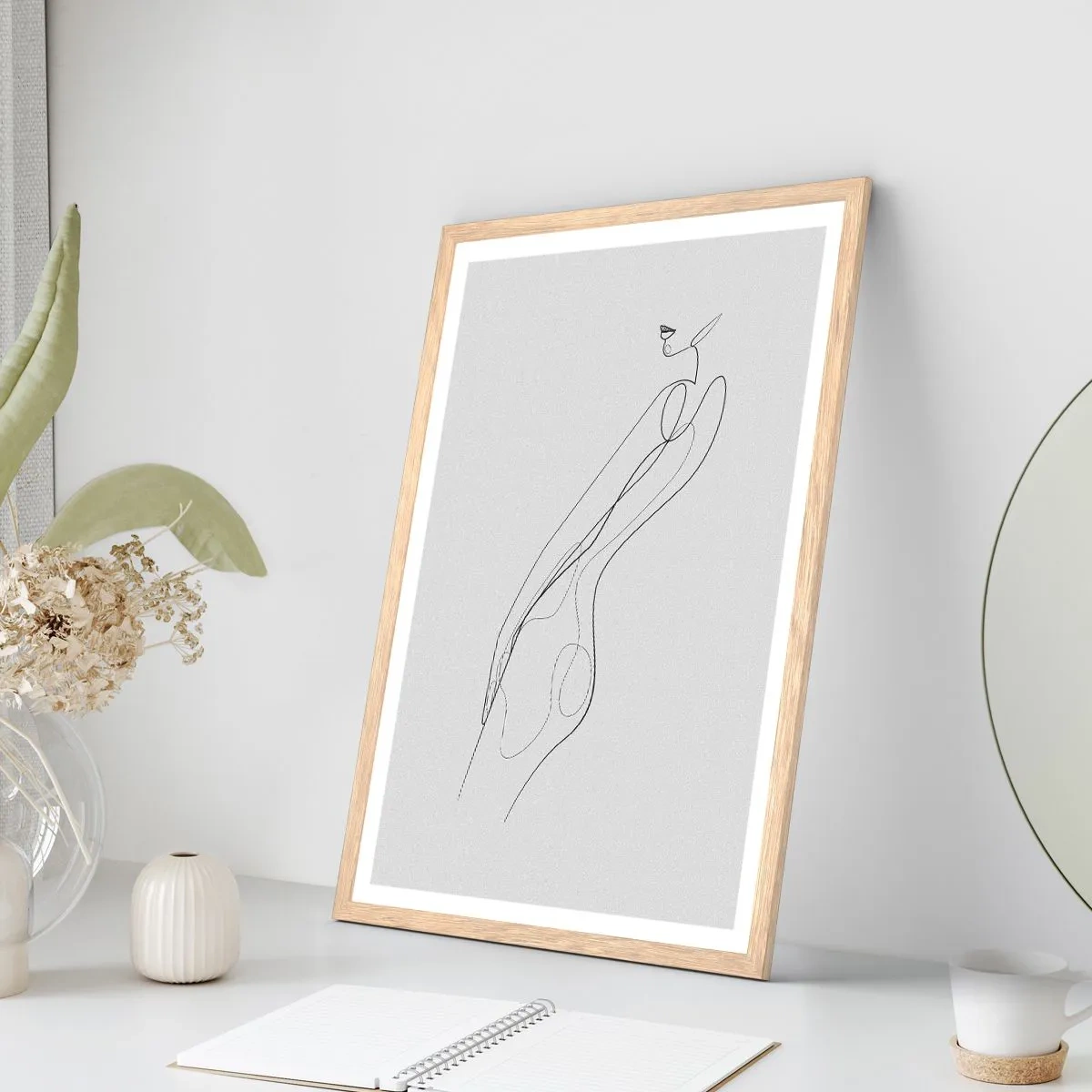 Affiche dans un chêne clair - Poster - Juste une promesse - 70x100 cm