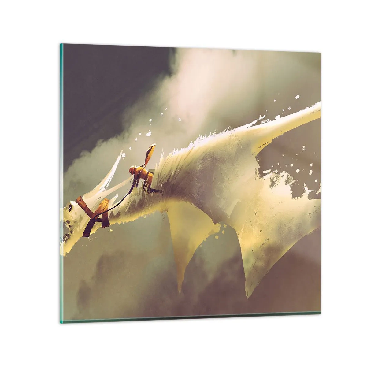 Impression sur verre - Image sur verre - Le monde à la rescousse - 50x50 cm