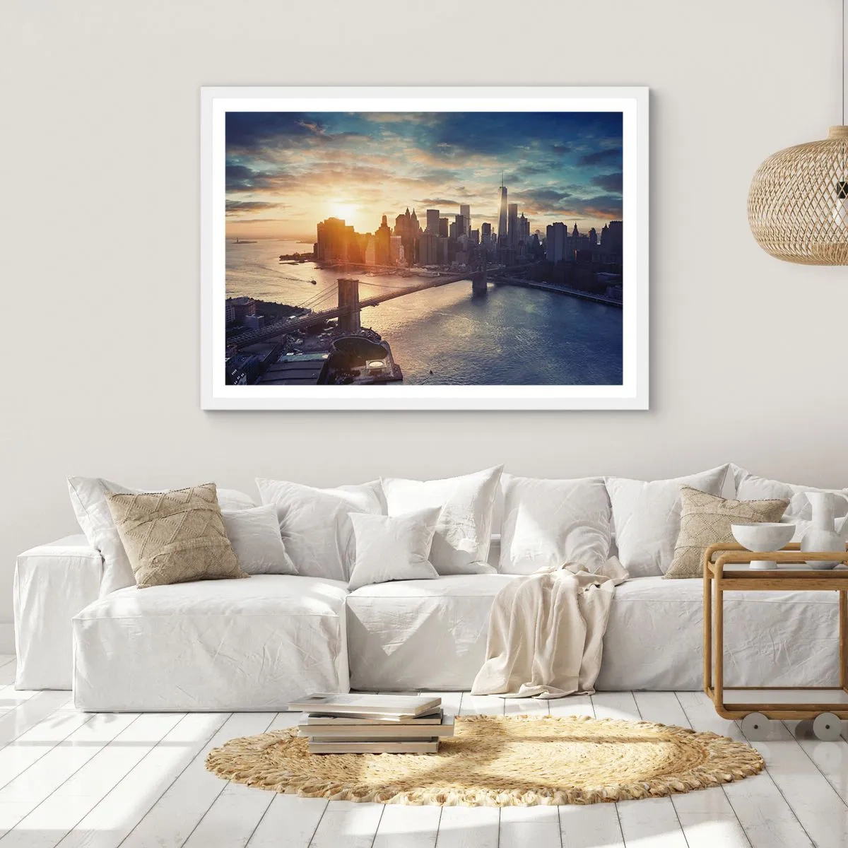 Affiche dans un cadre blanc - Poster - Monument de la culture occidentale - 50x40 cm