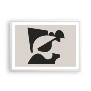 Affiche dans un cadre blanc - Poster - À monter soi-même - 70x50 cm