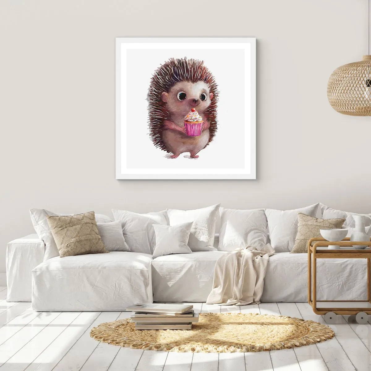 Affiche dans un cadre blanc - Poster - La fête c'est tous les jours - 50x50 cm