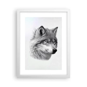 Affiche dans un cadre blanc - Poster - Alpha – sans aucun doute - 30x40 cm