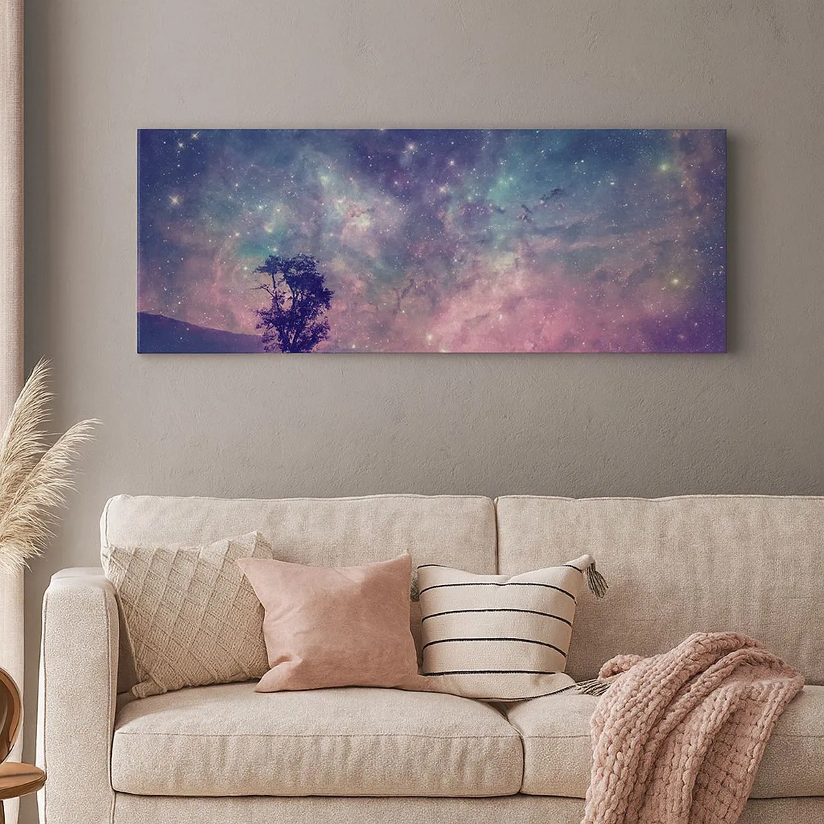 Impression sur toile - Image sur toile - Sous un ciel magique - 100x40 cm