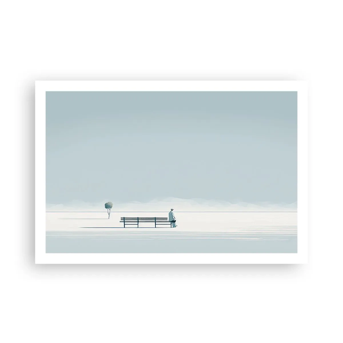 Affiche - Poster - Oui, j'attends. - 91x61 cm