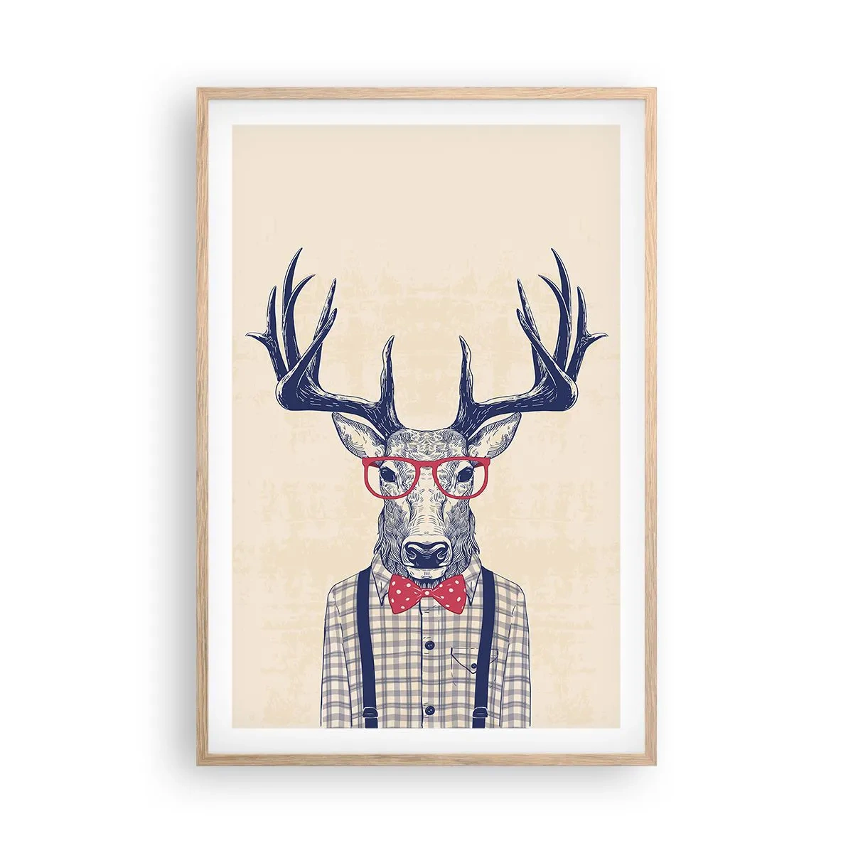 Affiche dans un chêne clair - Poster - Une extravagance amusante - 61x91 cm