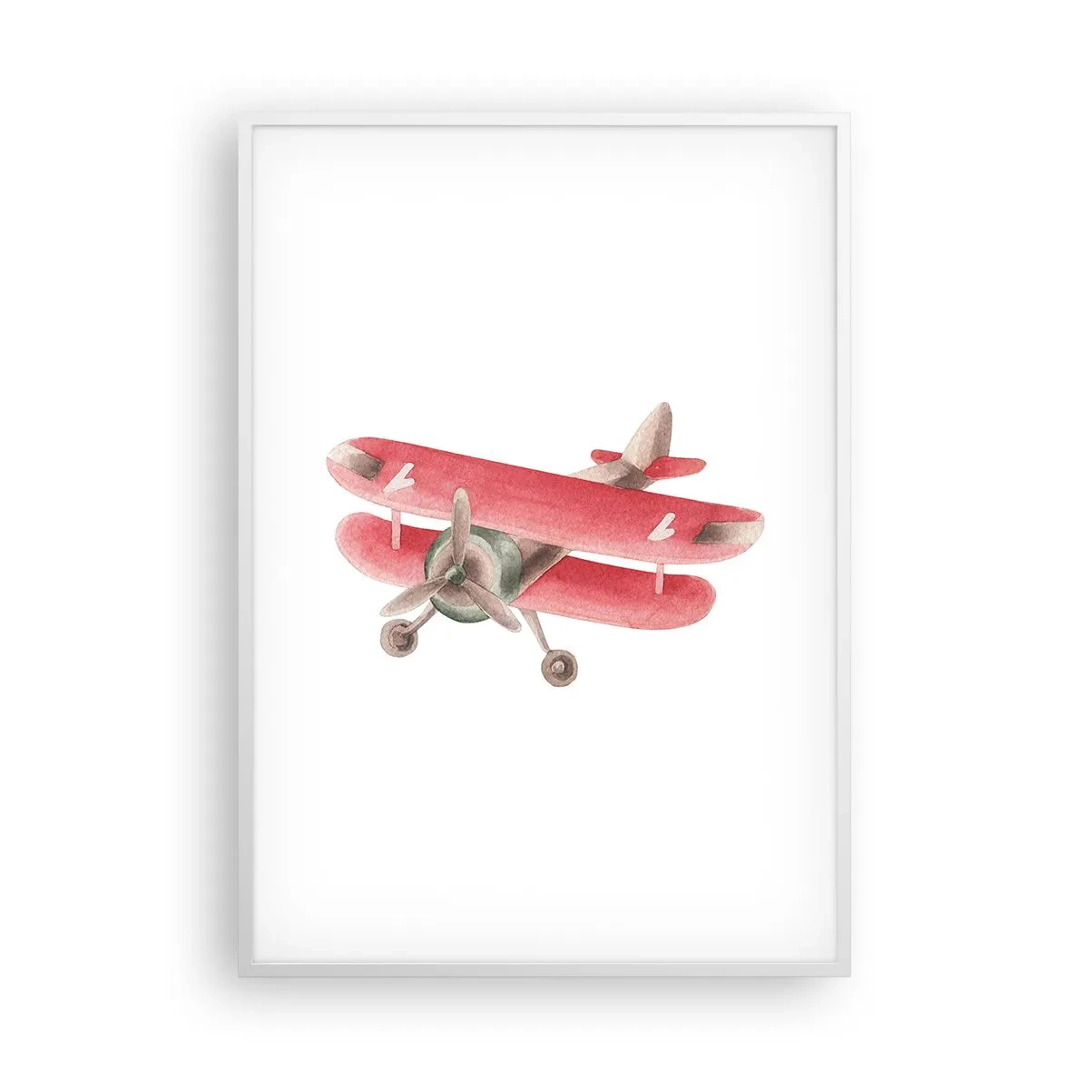 Affiche dans un cadre blanc - Poster - Prêt pour les hauts vols - 70x100 cm