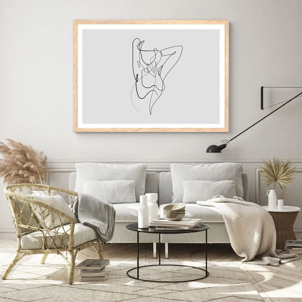 Affiche dans un chêne clair - Poster - Vraiment, tu es comme ça... - 50x40 cm