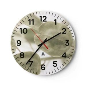 Horloge murale - Pendule murale - Au commencement il y avait des feuilles... - 30x30 cm