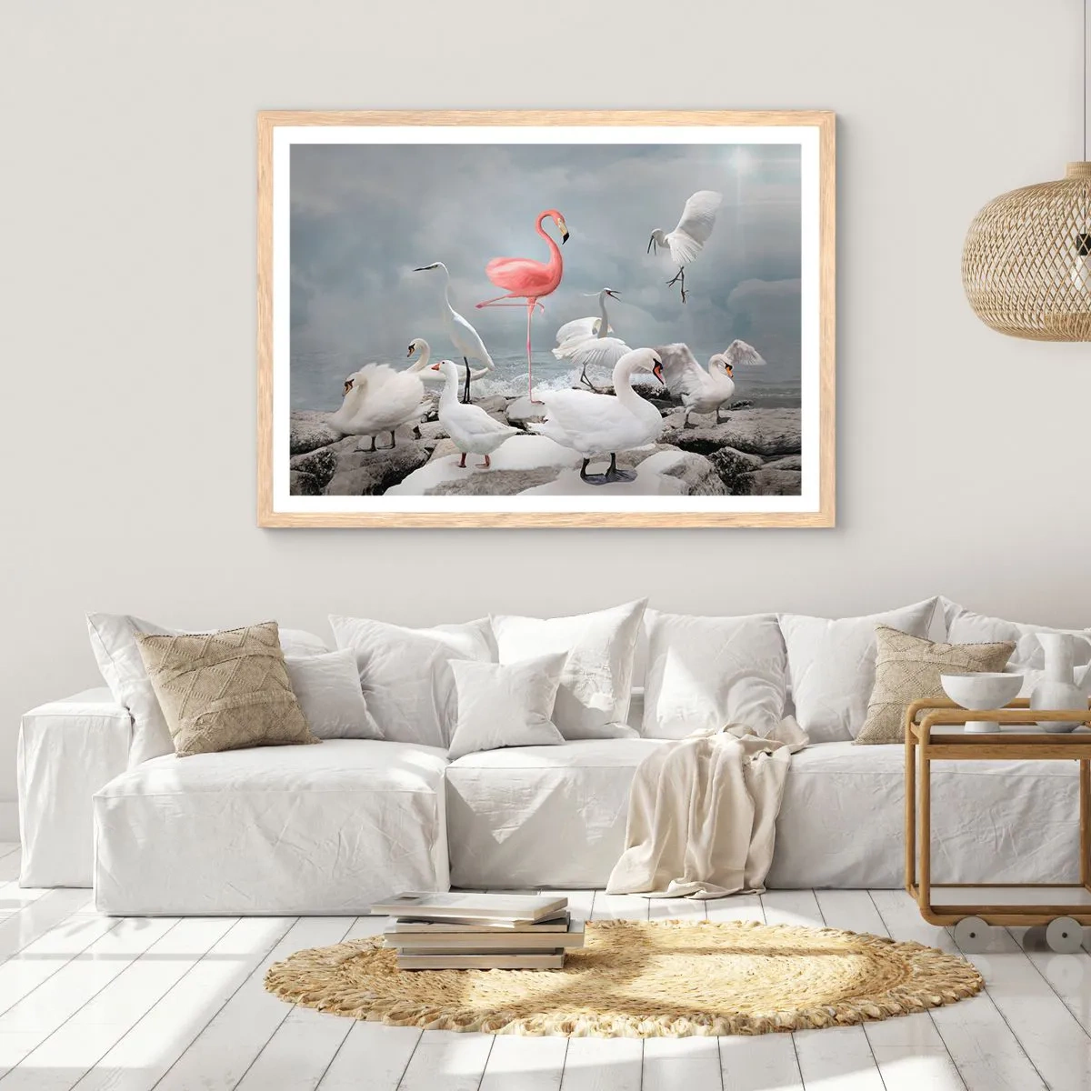 Affiche dans un chêne clair - Poster - Comment suis-je arrivé là? - 40x30 cm