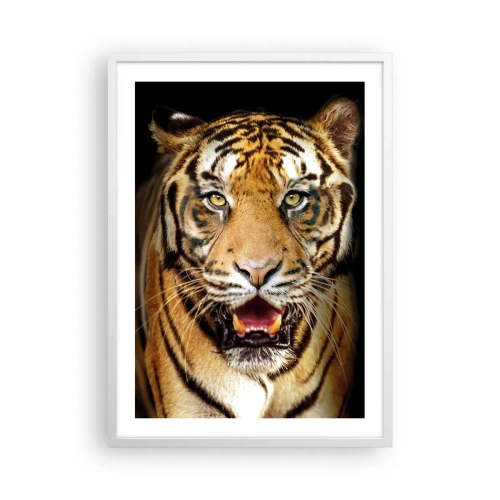 Affiche dans un cadre blanc - Poster - Le coeur sauvageon - 50x70 cm