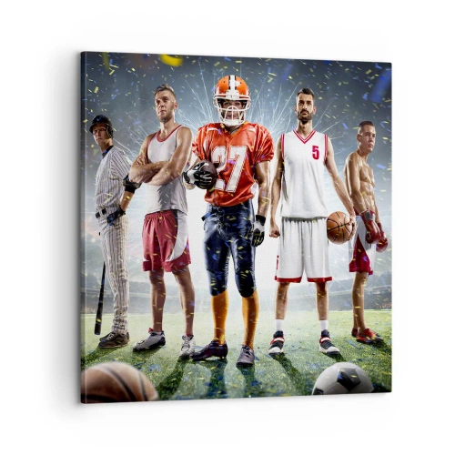 Impression sur toile - Image sur toile - Gladiateurs des champs - 60x60 cm