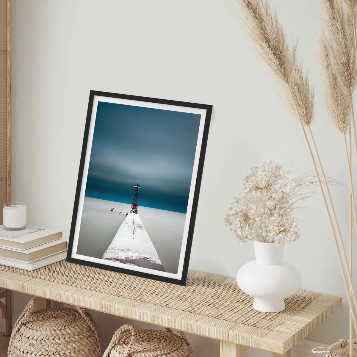 Affiche dans un cadre noir - Poster - À la rencontre de l'immensité - 30x40 cm
