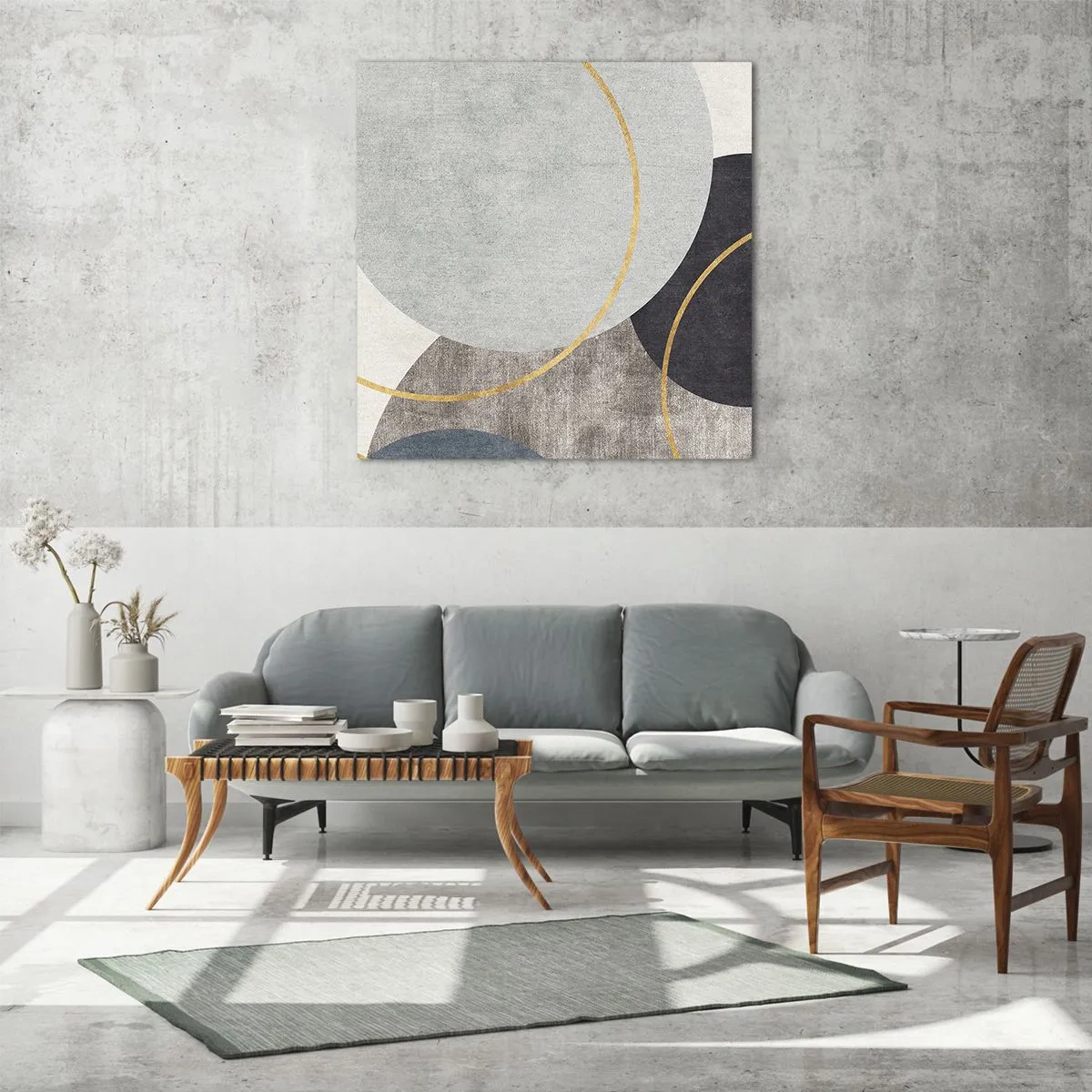 Impression sur verre - Image sur verre - Cercles sur cercles - 40x40 cm