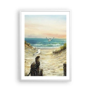Affiche dans un cadre blanc - Poster - Retraite au calme - 50x70 cm