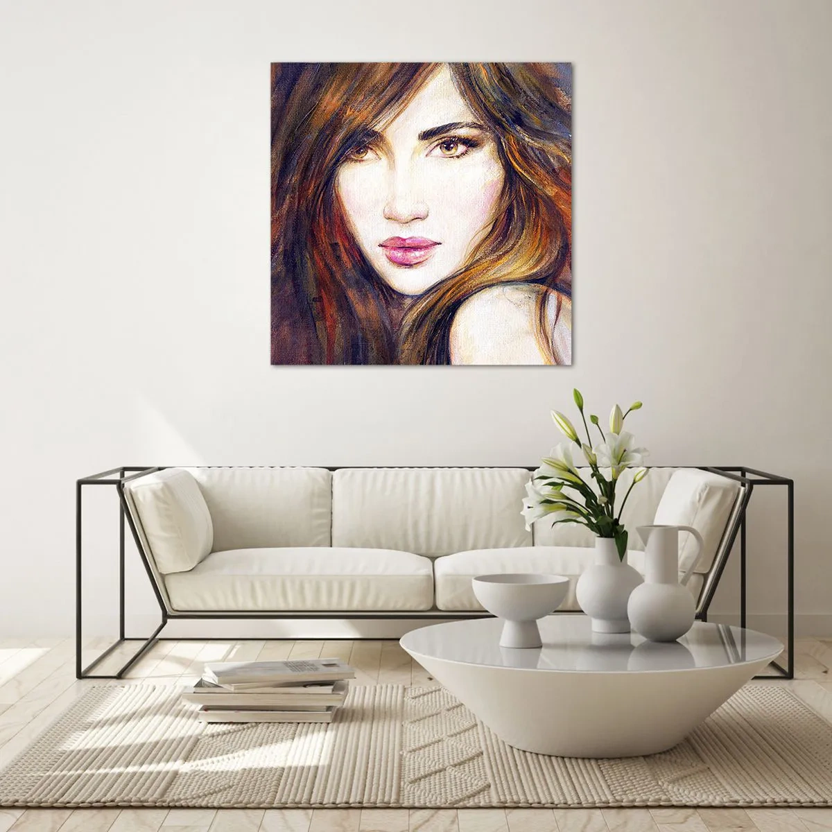 Impression sur verre - Image sur verre - Un sou pour vos pensées - 70x70 cm