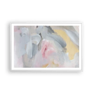 Affiche dans un cadre blanc - Poster - Dans un monde pastel - 91x61 cm
