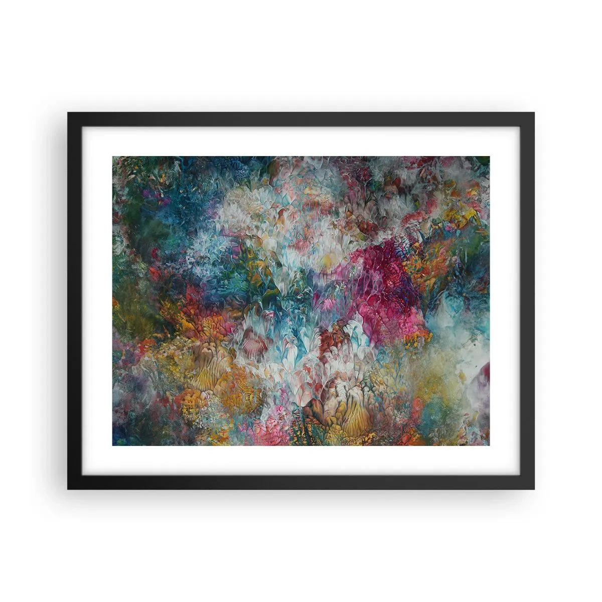 Affiche dans un cadre noir - Poster - En pleine floraison - 50x40 cm