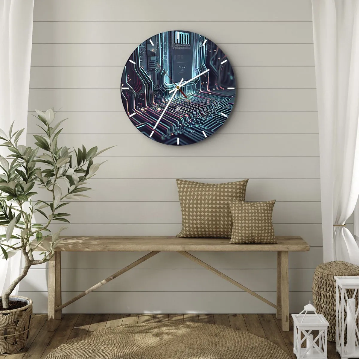 Horloge murale - Pendule murale - Je pense comme ça… - 40x40 cm