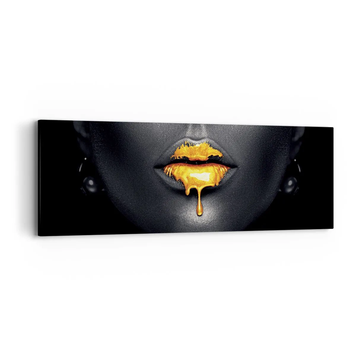 Impression sur toile - Image sur toile - Bouche d'or - 90x30 cm