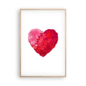 Affiche dans un chêne clair - Poster - All you need is love - 61x91 cm