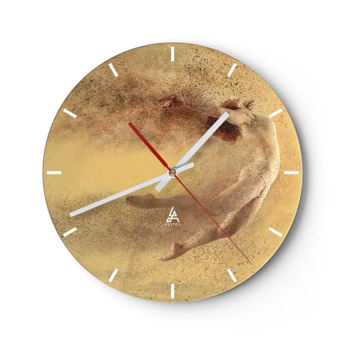 Horloge murale - Pendule murale - Dans le ravissement de la danse - 40x40 cm