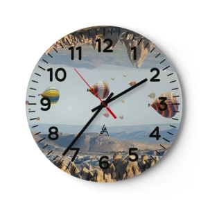 Horloge murale - Pendule murale - Ici, tout est possible - 30x30 cm