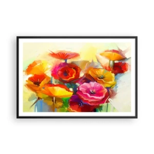 Affiche dans un cadre noir - Poster - Pas seulement rouge - 91x61 cm