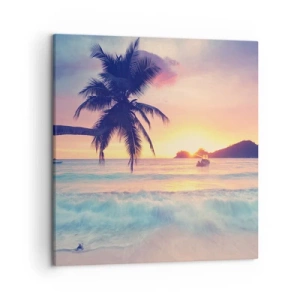 Impression sur toile - Image sur toile - Une soirée à la baie - 50x50 cm