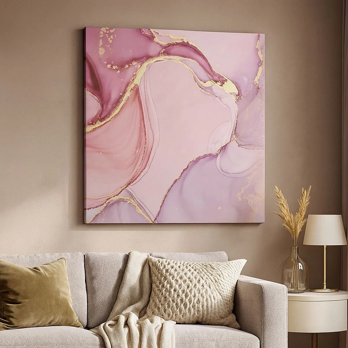 Impression sur toile - Image sur toile - Caresse de couleurs - 30x30 cm