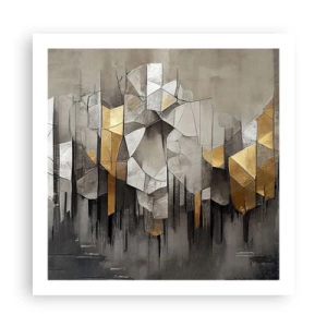 Affiche - Poster - Composition de glace et de lumière - 60x60 cm